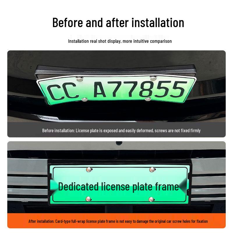 2026 Buick Elite Series Green Energy Full-Coverage License Plate Frame Compliant with New Regulations