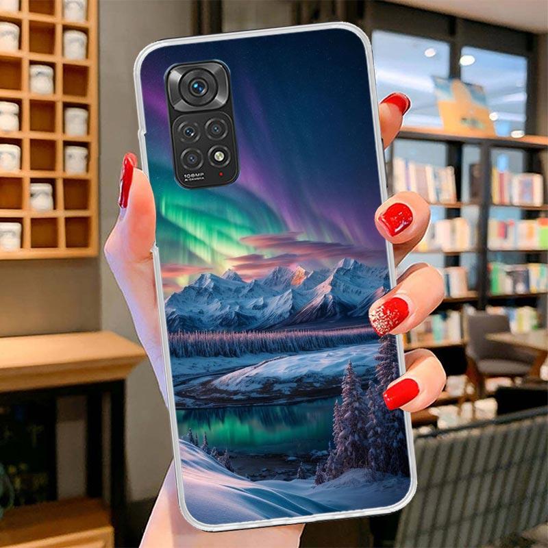 Landscape Winter Light Snow Cover Phone Case For Xiaomi Redmi Note 15 14 13 12 11 10 Pro Plus 14S 12S 11S 11T 11E 10S Soft Funda
