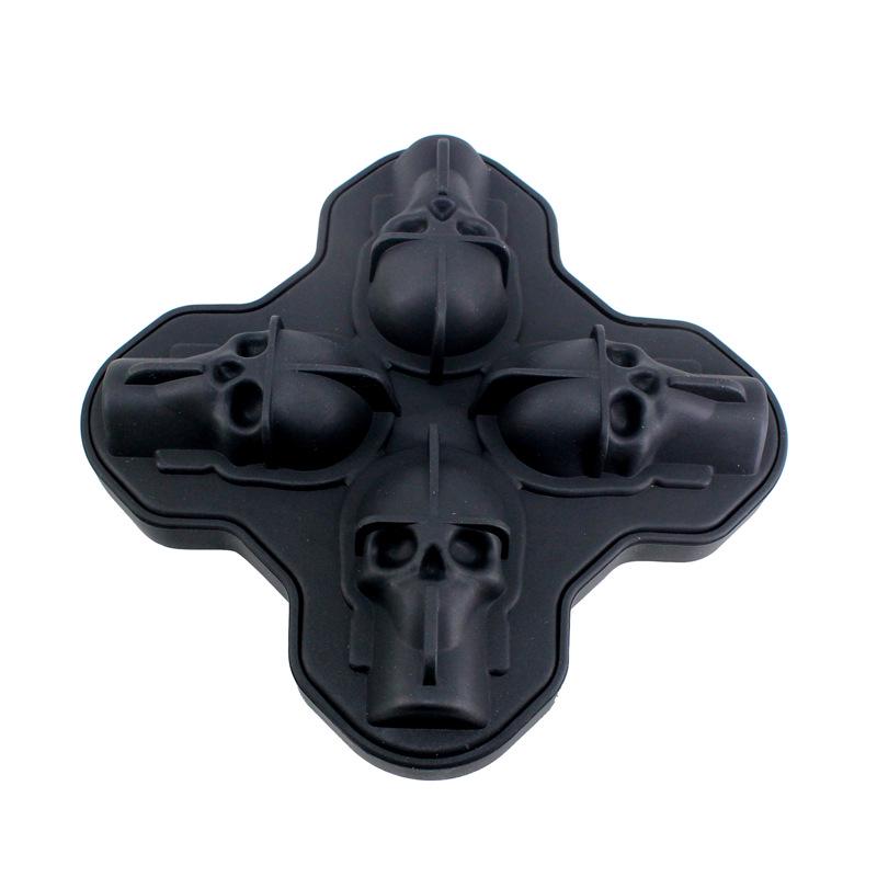 Silicone Skull Ice Cube Tray Set – Easy Release Mold for Food-Grade Ice