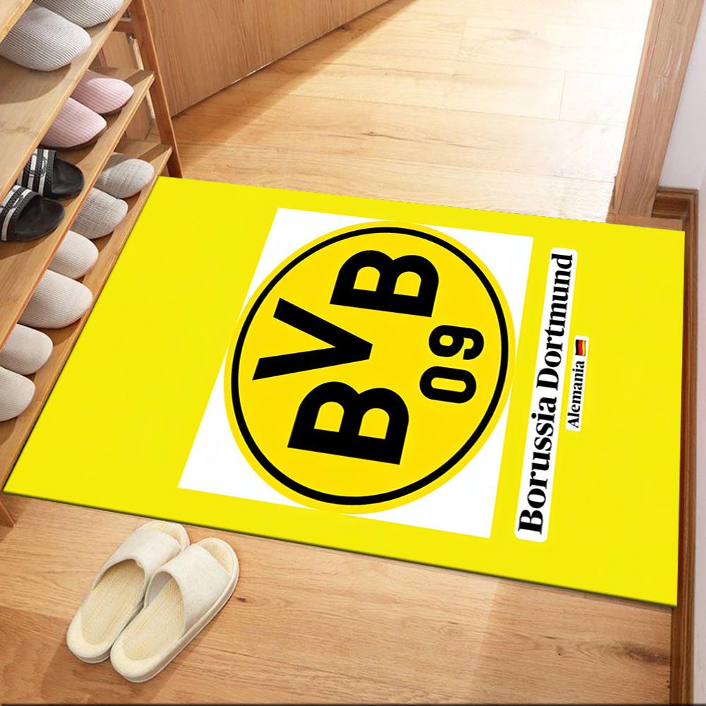 Borussia Dortmund Floor Mat Suitable For Outdoor Decorate Room Entryway Game Room Antislip Carpet Anime Office Decor