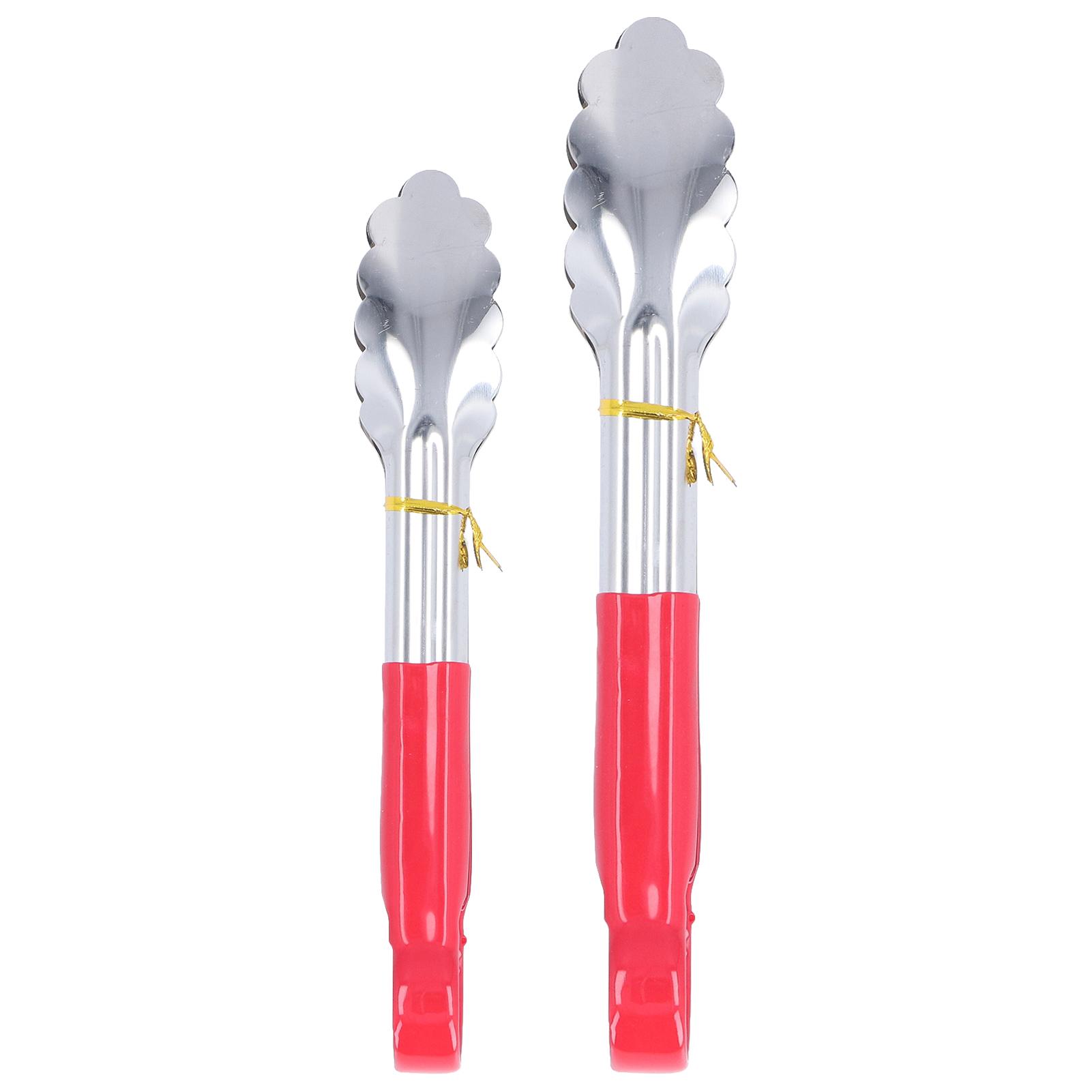 

Stainless Steel Kitchen Cooking Tongs Prevent Scalding Barbecue Tongs for Home Outdoor Barbecue 24.5cm/9.6in
