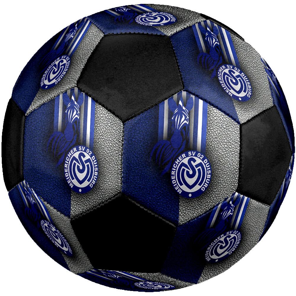 MSV Duisburg Size 5 Soccer Ball, Machine-Stitched PVC, Durable & High Bounce, All Ages Fit, fan merchandise, matches & outdoor use.