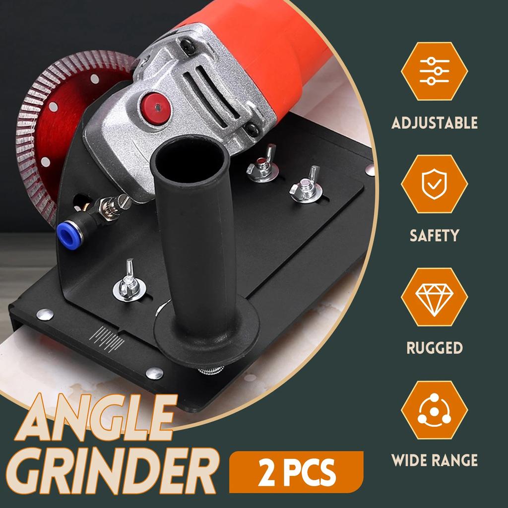 2Pcs/1Pc Angle Grinder Stand Metal Angle Grinder Tile Chamfering Holder Angle Grinder Chamfer Bracket