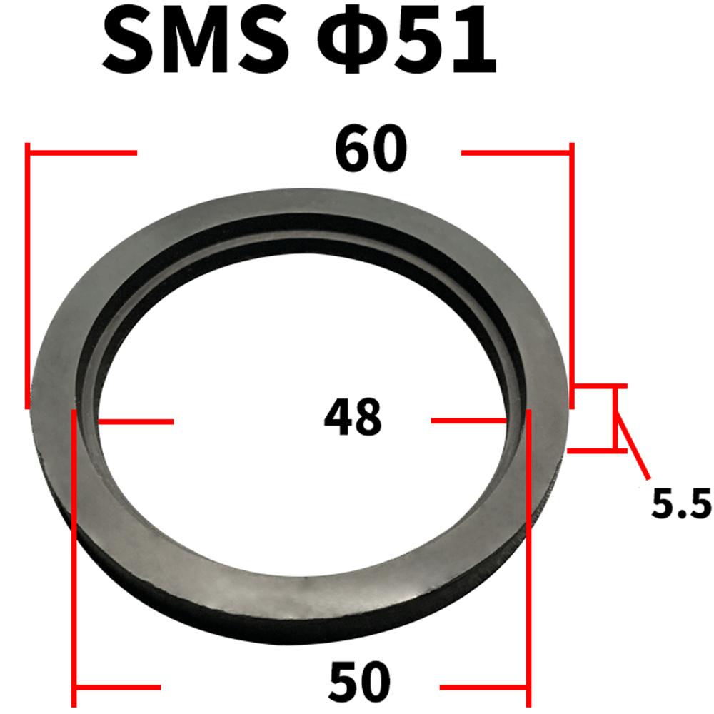 19 25 32 38 45 51 63 76 89 102 133 159mm Élelmiszeripari minőségű FKM tömítő tömítőgyűrű csík szaniter SMS csatlakozóhoz otthoni sörfőzéshez