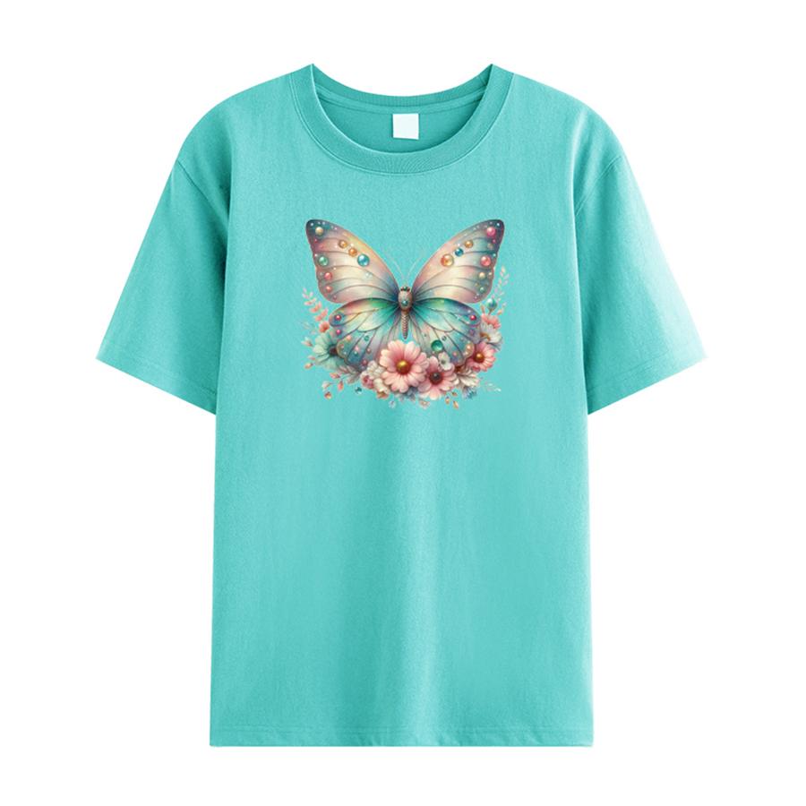 Girl T-Shirt Thermal Sticker Patch Heat Transfer Diy Washable New Garment Accessory Patches For Clothing Hot Tear