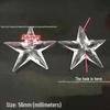 DIY 56MM Acrylic Five-Pointed Star Beads for Beading, Wedding Decor, and Pendant Accessories