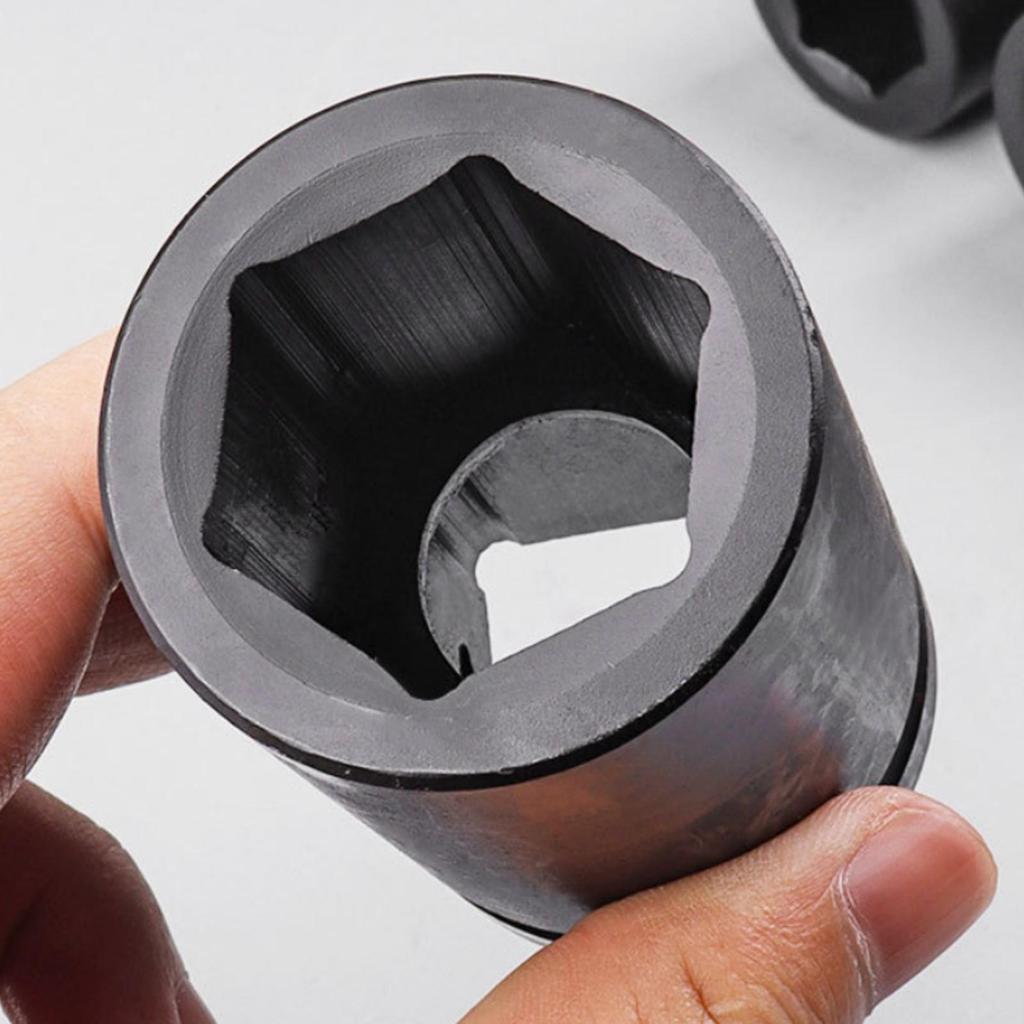 10 Pieces 1 Inch Drive Impact Socket Set HeatTreated Heavy Duty Kit Tool for Mechanics,