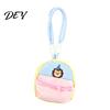 Childlike Charm Mini Accessory Bag Small Coin Purse, Macaron Style Backpack Pendant with Lanyard, Lightweight Decorative Embroidery Wallet Pouch