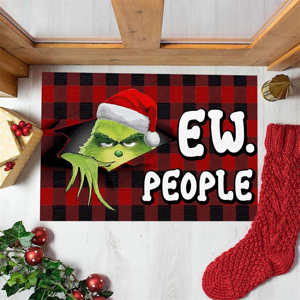 Grinch Christmas Festival Decoration Front Door Carpet Indoor Outdoor