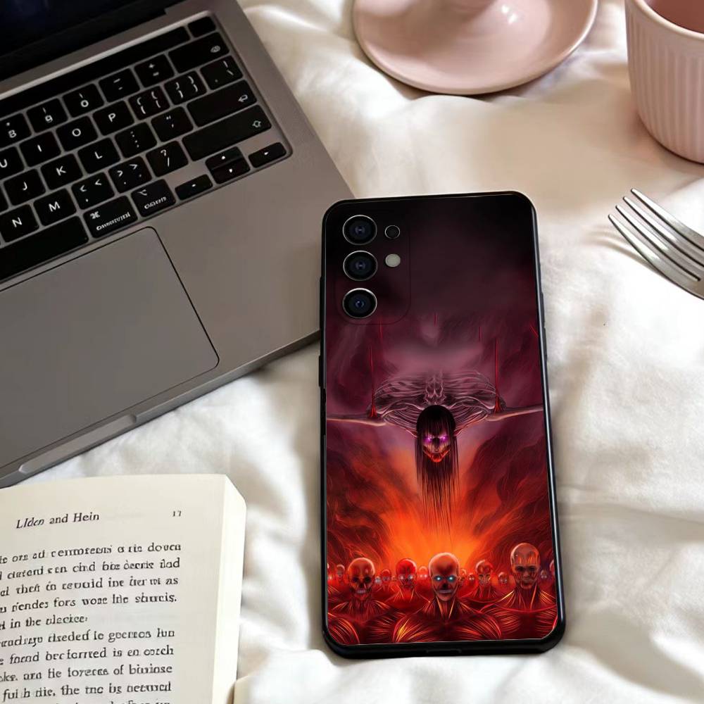 HOT A-Attack on TitanS  Phone Case For Samsung S25,24,23,22,30,21,10,9,Ultra,Plus,Lite,FE,4,5 G Soft Black Case