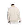 Nike Solo Swoosh Simple Solid Color Brand Small Logo Embroidered Warm Fleece Crewneck Sweatshirt Men sweatshirt Light DX0812-104