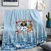 1PC Coventry City FC Print Flannel Blanket, High Quality Comfortable for All Seasons, Home Decor, Warmth and Comfort, Perfect for Christmas Gifts