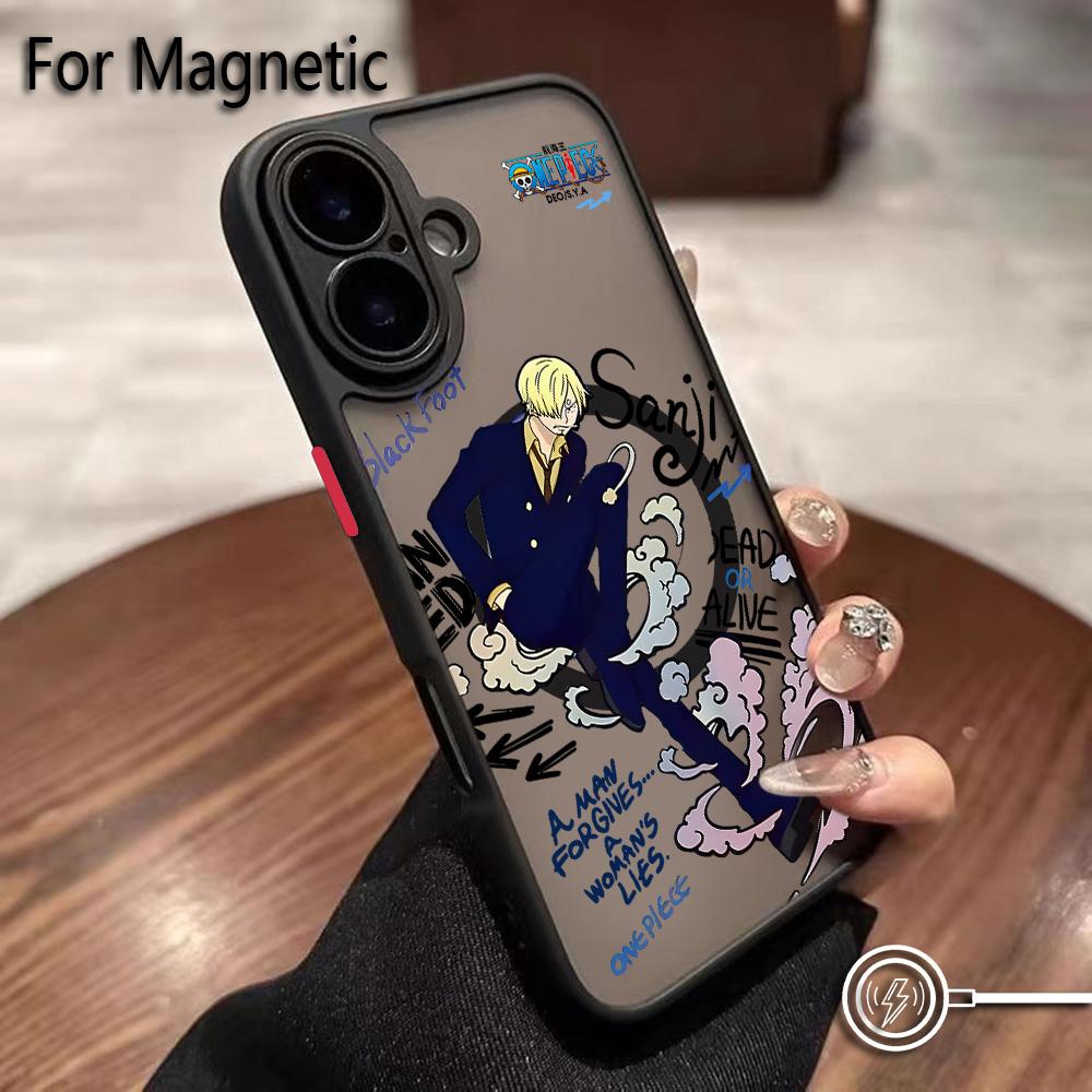 Anime Ones Pieces Luffys Zoros Phone Case for iPhone 17 16 15 14 13 12 11 Air Pro Max Mini XR XS X 7 8 6 6s Plus Matte Magnetic