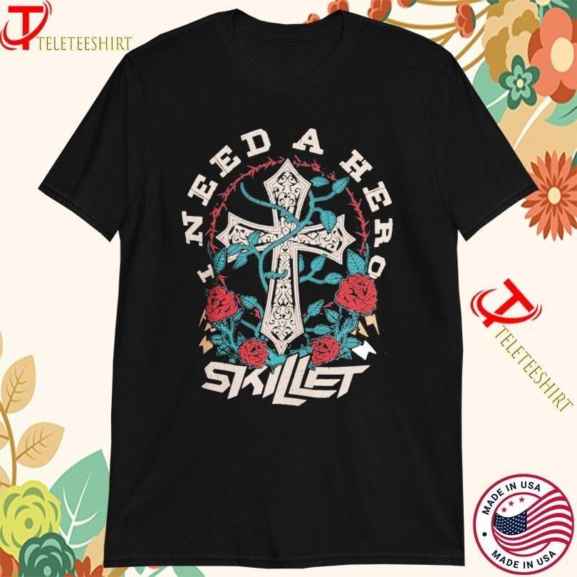 New Skillet Band I Need A Hero Shirt Unisex Concert S To 5xl