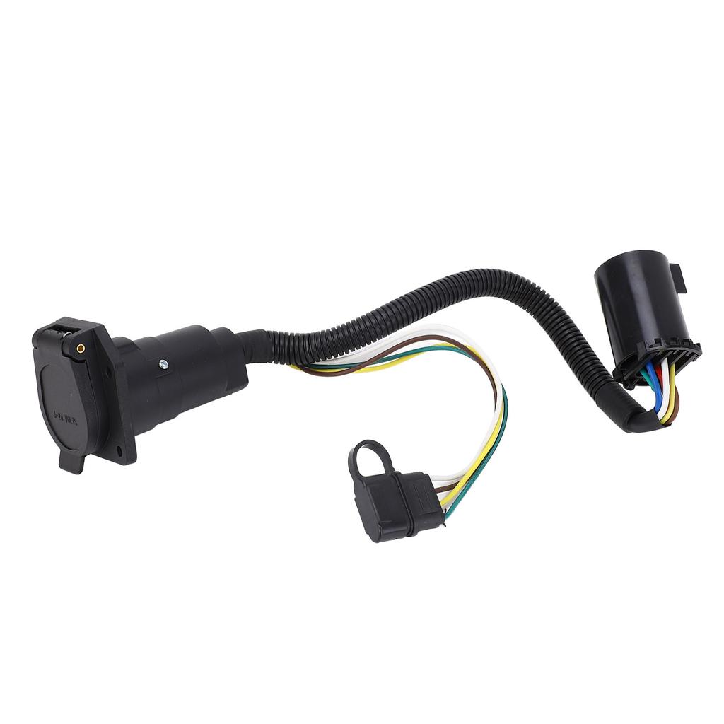 Trailer Wiring Adapter Connector Kit 4 Pin Flat to 7 Pin Waterproof Double Outputs Universal  For Commercial Vehicles