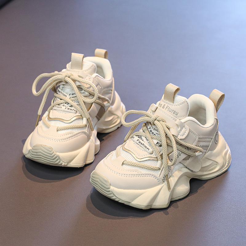 

Solid color children s sports shoes spring 2025 popular fashion baby girl running shoes boys mesh breathable shoes 26