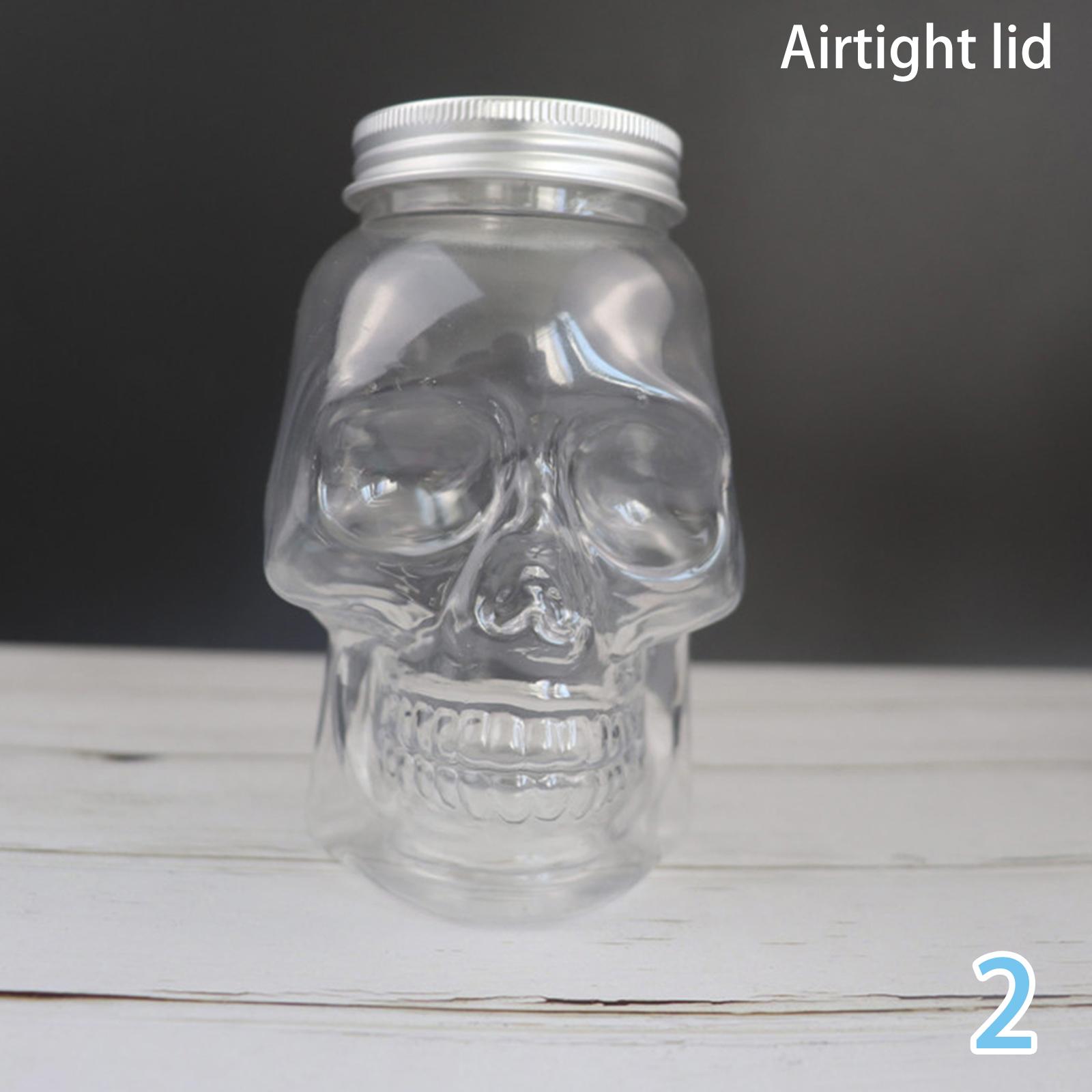 

500 мл Хэллоуин Череп Украшения Бутылки Пластиковые Пустые Бутылки Для Сока Бутылка Для Кофе Молока Чай Многоразовые Питьевые Бутылки