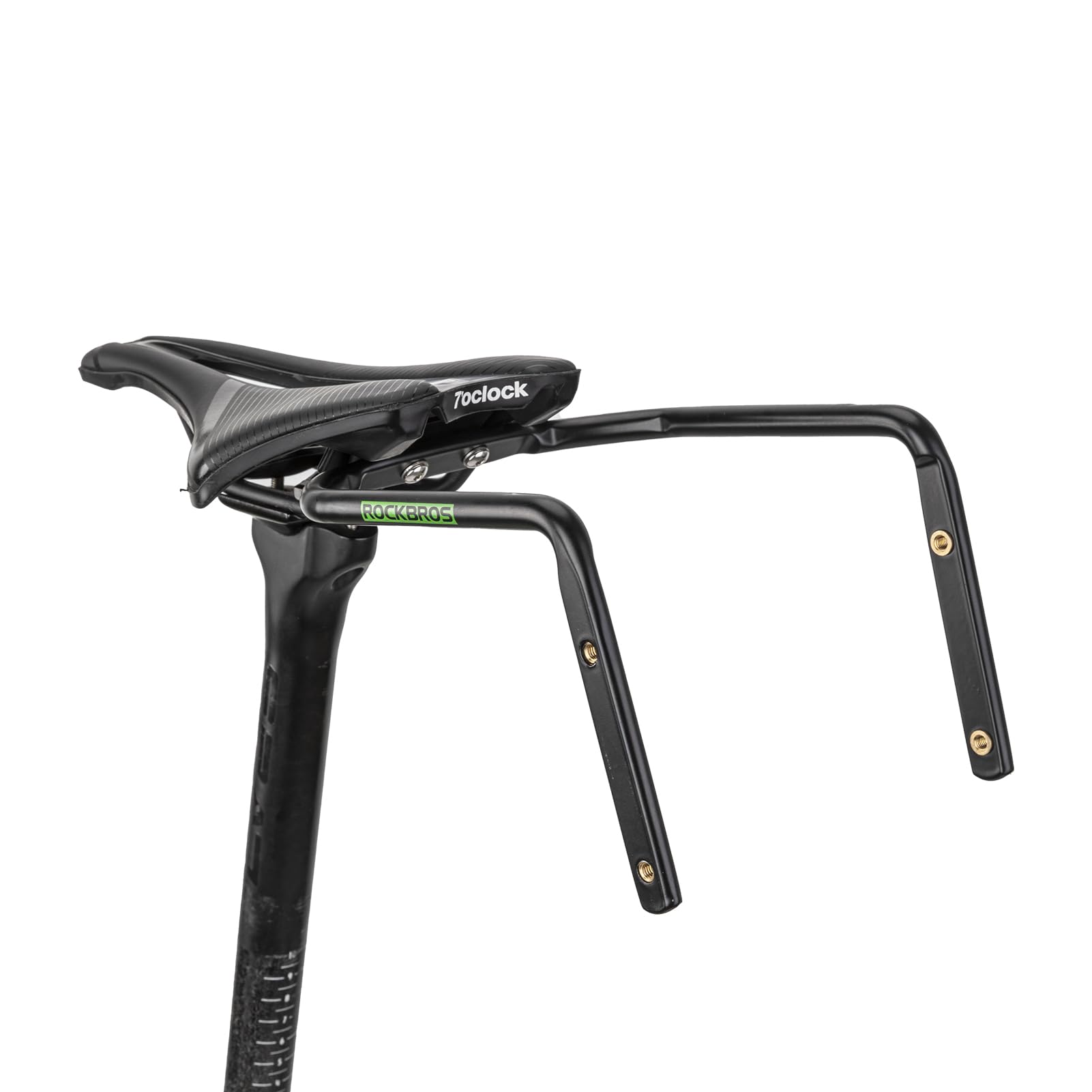 

ROCKBROS Стабилизатор подседельной сумки для велосипеда Адаптер для флягодержателя Легкий алюминиевый кронштейн Дополнение для флягодержателя Дополнительные отверстия для флягодержателя Держатель подседельной сумки Крепится чёрный