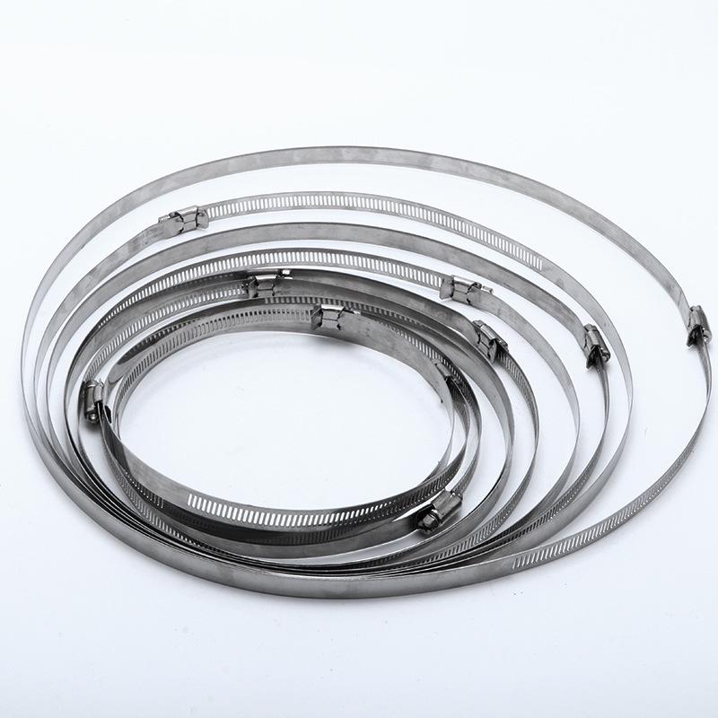 201 Stainless Steel Heavy-Duty American Hose Clamp for Pipe and Range Hood