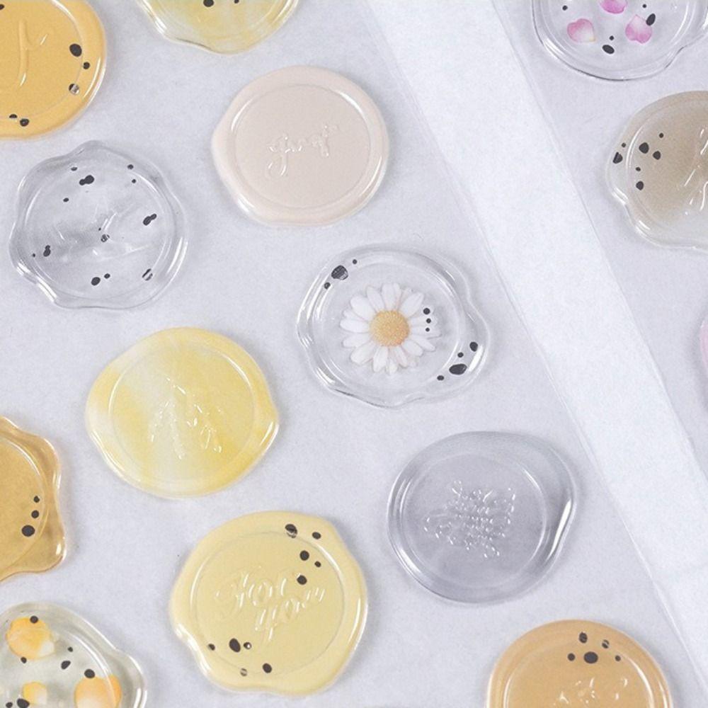 Decorative Wax Seals Stamp Sticker Vintage Envelope Seal Sticker  Journal Planner