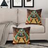 Hatsune Miku Throw Pillow, Anime Cushion, Accent Pillow, Includes Pillow Core, Digital Print, 18 Inch, For Sofa Bedroom Decor