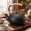 Enameled Cast-Iron Teapot Enamel Interior Textured Matte for