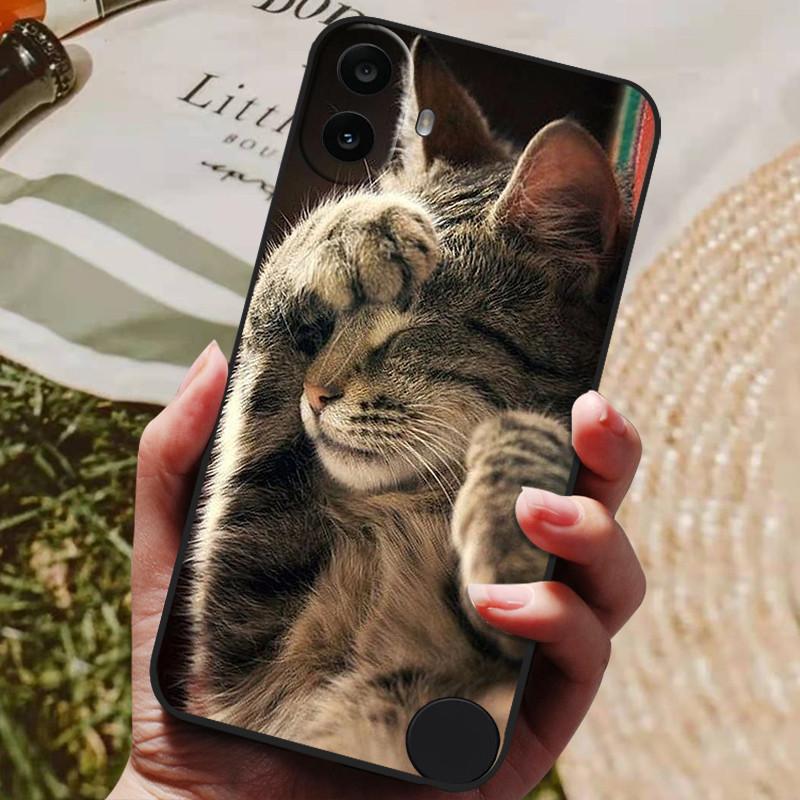 For Nothing CMF Phone 1 Case Luxury Silicone TPU Soft Phone Cover for Nothing CMF Phone 1 Phone1 Shockproof Funda Shell Cute Cat