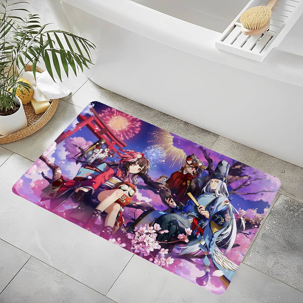 Card Based Game Onmyoji Bathroom Mat Kids Room Bedroom Decoration Balcony Anti-Slip Doormat Living Room Welcome Rug