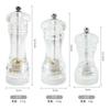 Spice Mill Salt and Pepper Grinder Refillable  Shaker Manual Herbs Grinder Adjustable Ceramic Rotor Kitchen Tools