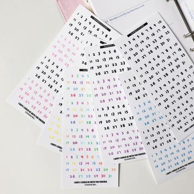 Basic Digital Material Stickers DIY Decorative Stickers