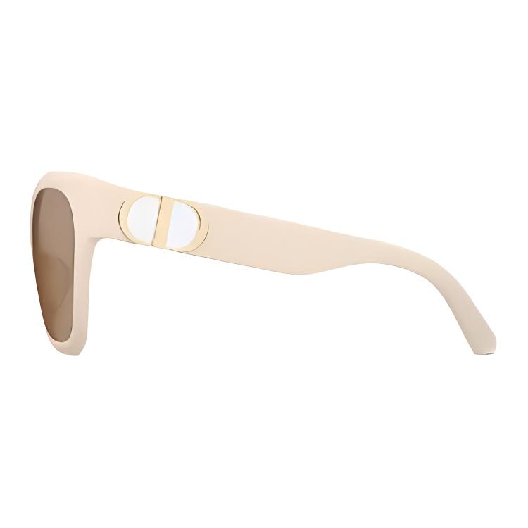 Dior 30 Montaigne S10F Series Logo Hinge Hollow CD Logo Irregular Shape Sunglasses Women Sunglasses Off-White 30MS10FXR-95M0