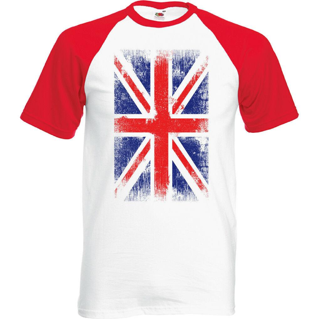 26 Distressed Union Jack Mens Flag T-Shirt Britain UK Football Rugby England Wales Unisex T-Shirt XXL