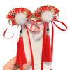 Chinese Style Children's Hair Band Red Bow Hair Clips Hair Pins Year Accessories Hair New Kids G8S8