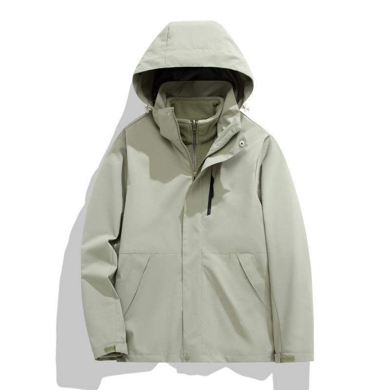 Kurtka do użytku zewnętrznego Męska i Damska Odpinana Dwuczęściowa Kolekcja Jesień i Zima Warstwowa i Pogrubiona Kurtka Górskie