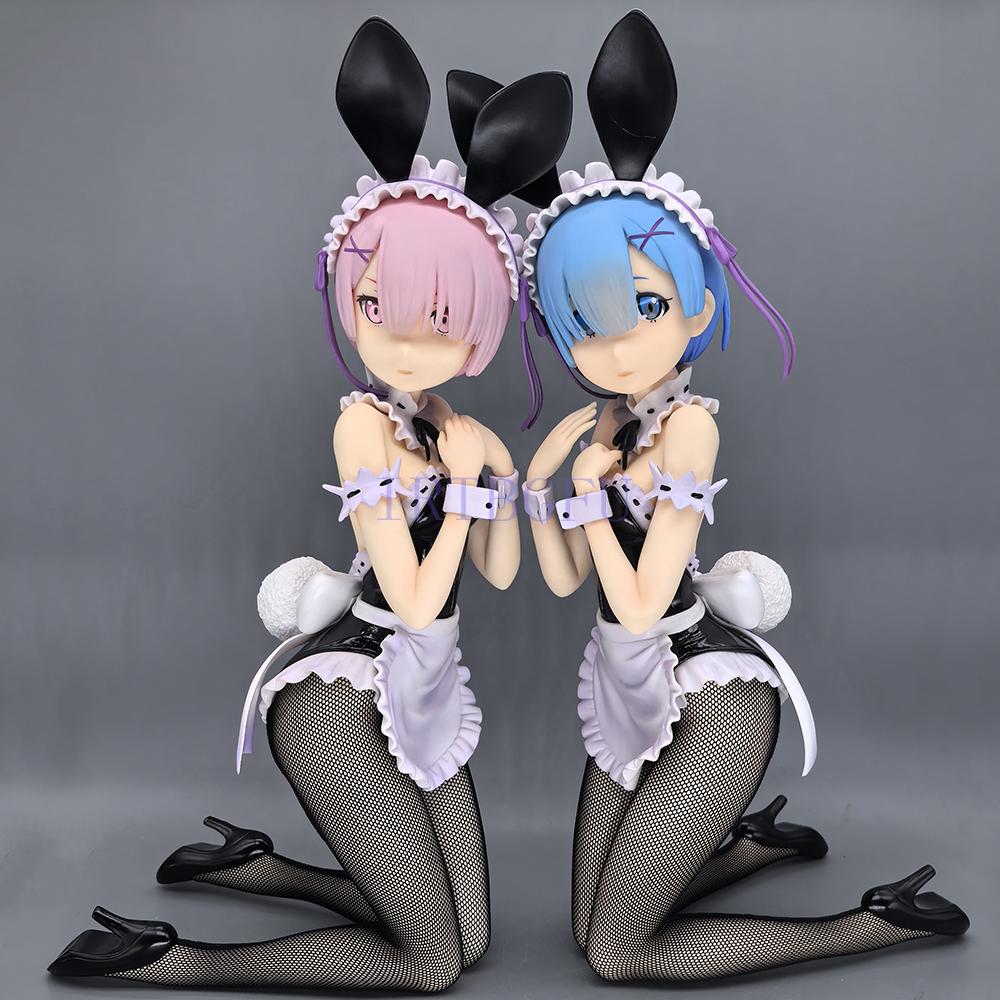 Bunny FREEing Re:Zero Kara Hajimeru Isekai Seikatsu Ram Rem B-style 1/4 Anime Figures PVC Action Figure Toy Adult Model Doll Toy