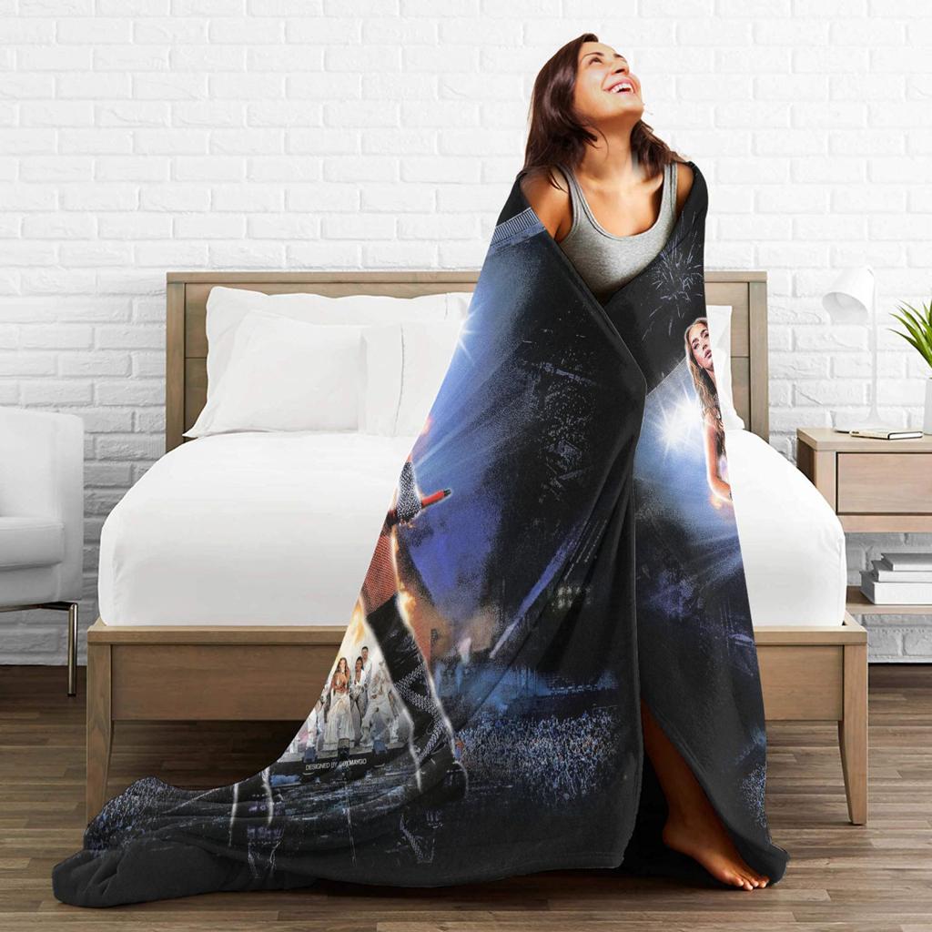 L-Lolas I-Indigos Super Soft Blankets Travel Office Plush Throw Blanket Pattern Couch Chair Flannel Bedspread Sofa Bed Cover