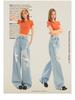Damen High Waist Ripped Spitze Straight-Leg Loose Jeans - Sommer 2025