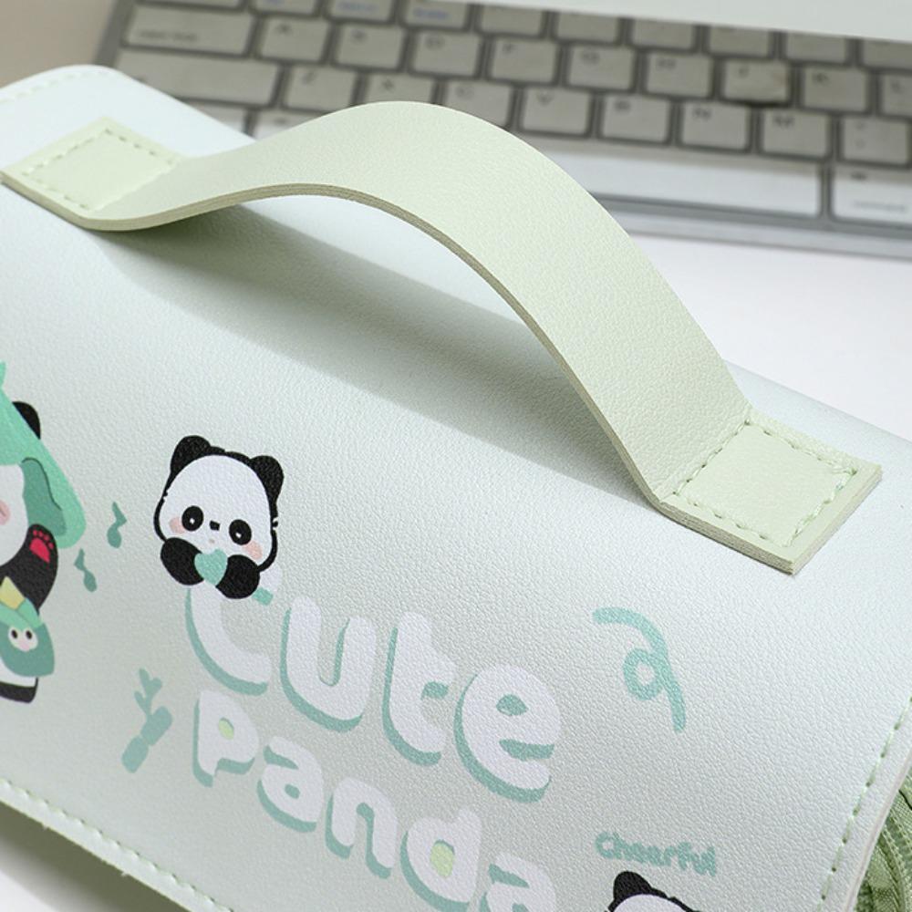 Piggy Rabbit Stationery Bag Large Capacity Cartoon Panda Pencil Case  Students Office