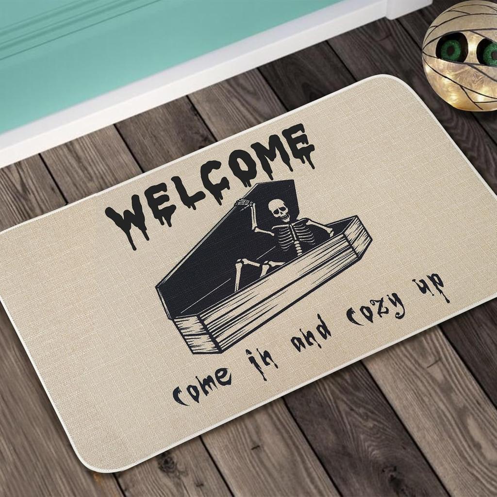 Halloween Carpet, Autumn Door Mat, Indoor and Outdoor Welcome Mat, Home Decoration, Kitchen, Bedroom Carpet