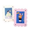 1PC Colored Photocard Holder Desk Decoration Wave Color Photo Frame 7-Inch Display Stand Nordic 23x17cm