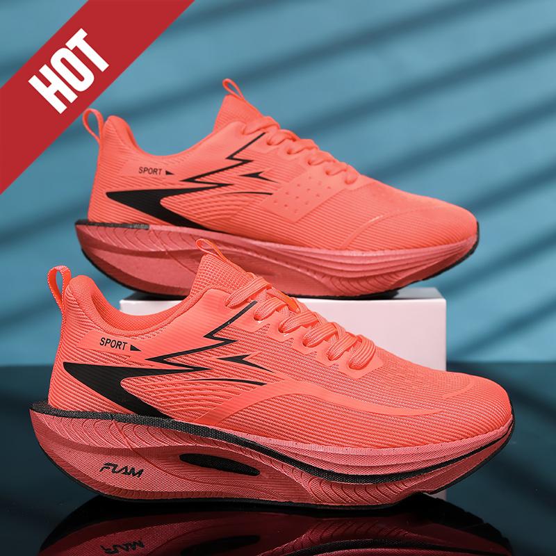 Running Shoes Carbon Board Marathon Men Sports Breathable Lightweight Women's Comfortable Athletic Nonskid Sneakers Casual