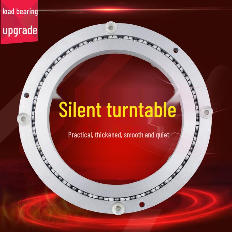 Soundproof Aluminum & Marble Rotating Dining Table