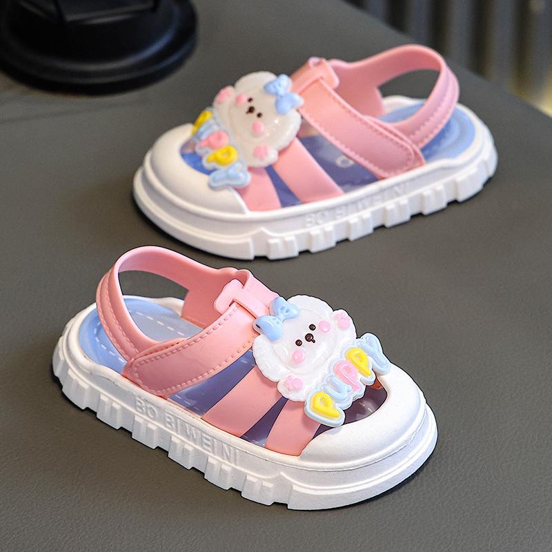 Children's Slippers for Summer Girls and Boys, Soft Soled Cartoon Baby Slippers