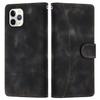 L002 Retro Leather Phone Case for iPhone 11 Pro Lines Imprinted Stand Wallet Anti-fall Cover