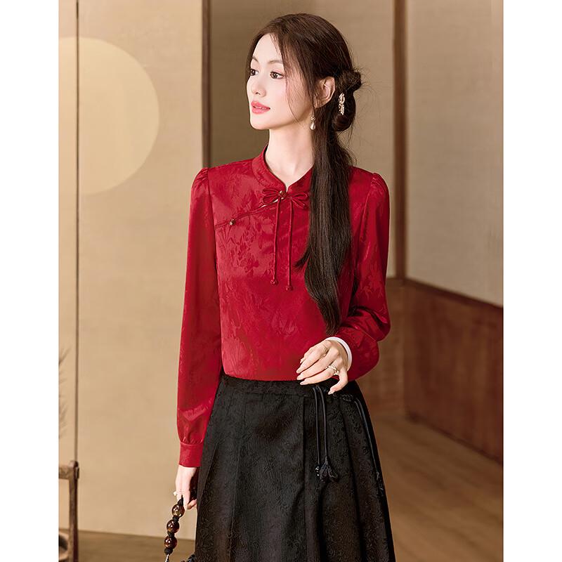 New Chinese Style Elegant Long Sleeve Shirt