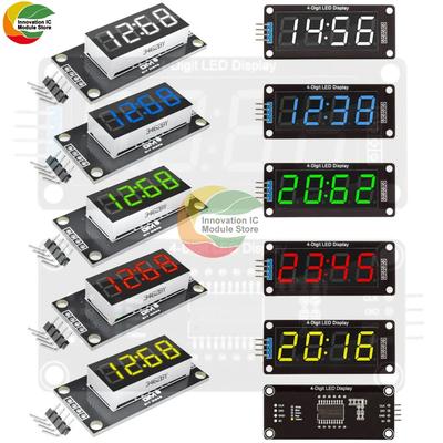 TM1637 Clock Module 4-digit LED 0.36" 0.56" Display Tube 7-segment LED Display Clock Dual Dot Module 0.36" 0.56 Inch Arduino