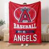 Los Angeles Angels Print Flannel Blanket High Quality Warm Comfortable Cover for All Seasons Perfect for Gifts Home Decor