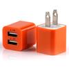 Cor 2 Portas Saída USB 5V Plug de Carregador de Parede Adaptador de Energia de Viagem Telefone