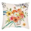 New Green Plants, Flowers and Plants Printed Letters Printed Pillowcases, Home Sofa Cushion Covers