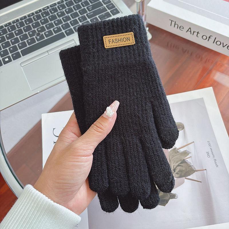 Touch-screen Gloves for Winter Warmth, Lined Fleece Gloves for Both Men and Women, Suitable for Cycling